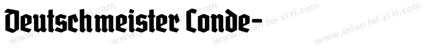 Deutschmeister Conde字体转换